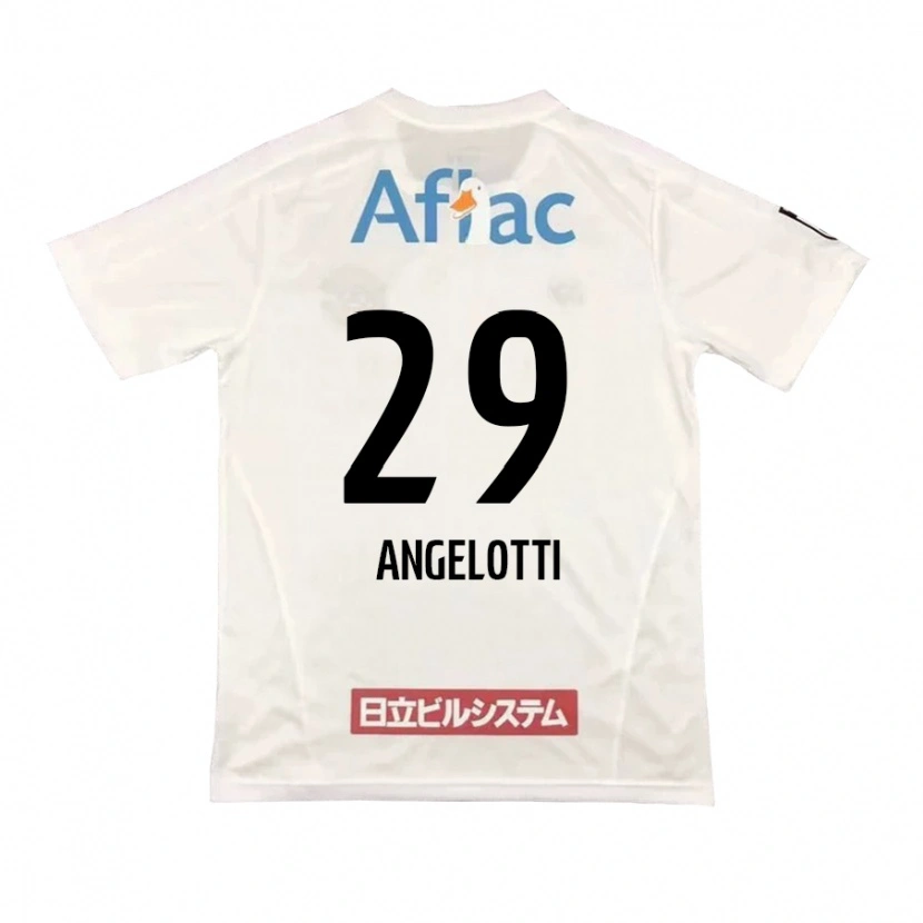 Danxen Mujer Camiseta Rodrigo Angelotti #29 Negro Amarillo 2ª Equipación 2025/26 La Camisa