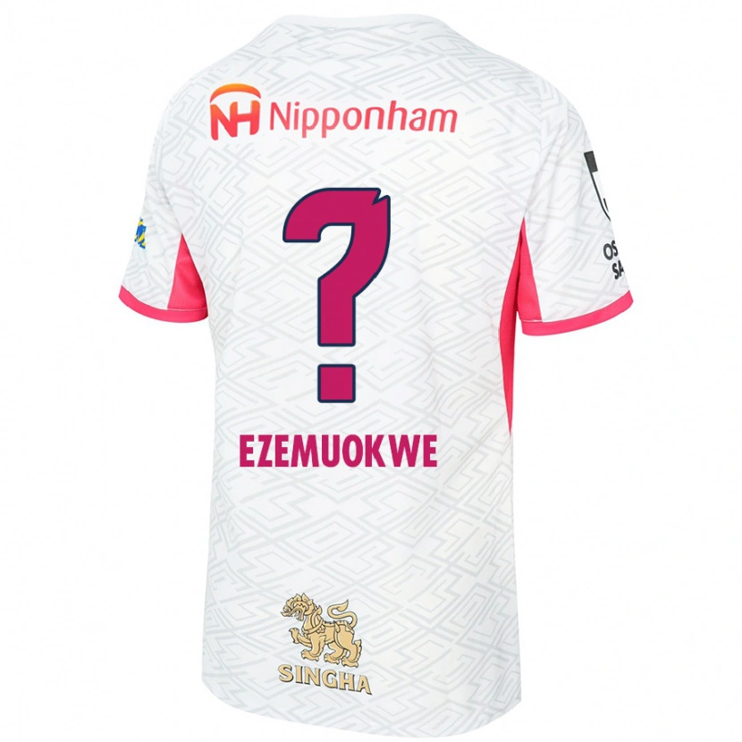 Danxen Mujer Camiseta Chimezie Kai Ezemuokwe #0 Rosa Sakura Blanco 2ª Equipación 2025/26 La Camisa