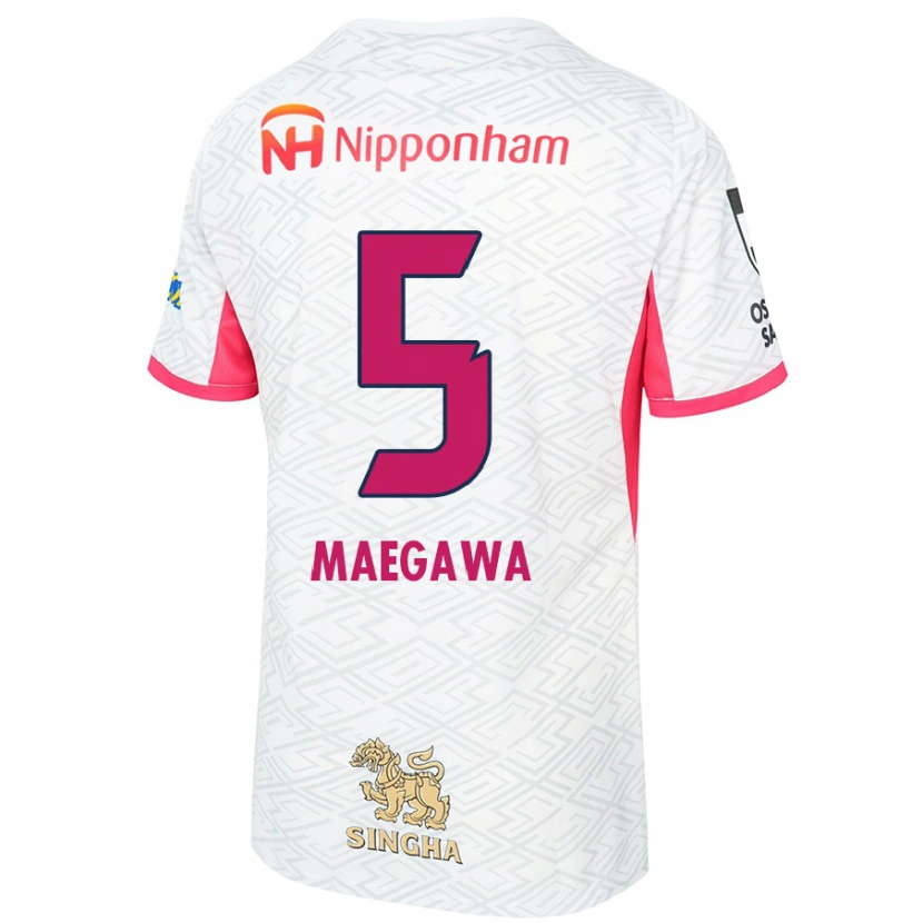 Danxen Mujer Camiseta Miki Maegawa #5 Rosa Sakura Blanco 2ª Equipación 2025/26 La Camisa
