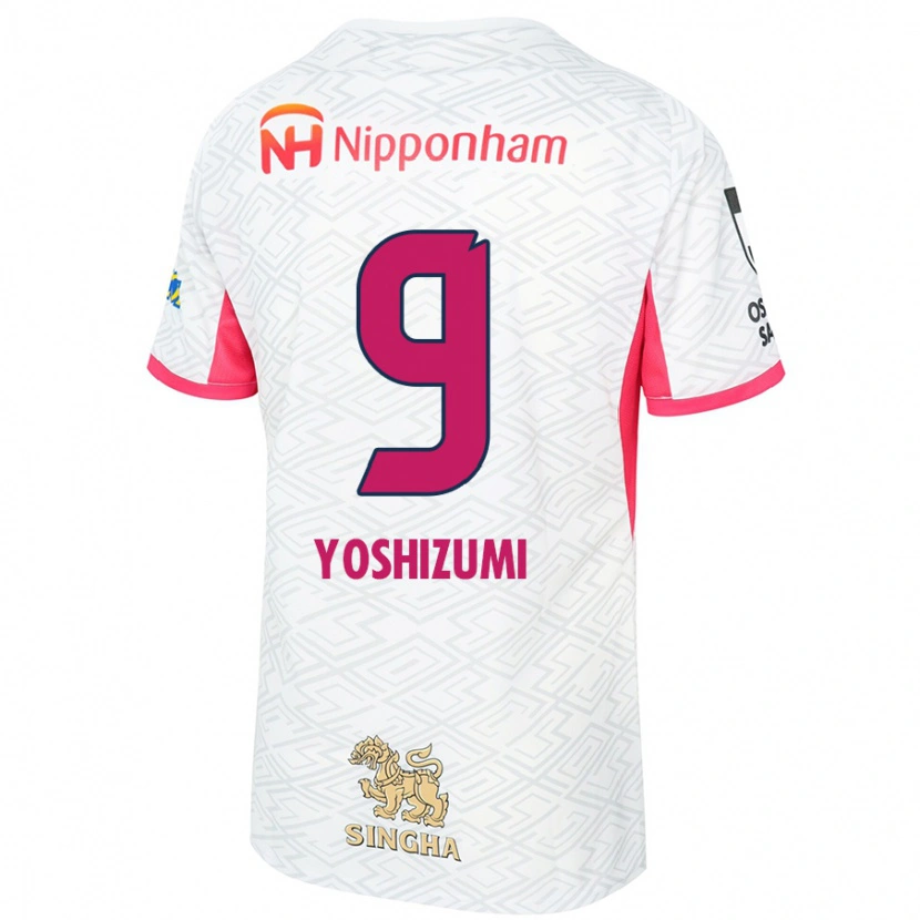 Danxen Mujer Camiseta Warai Yoshizumi #9 Rosa Sakura Blanco 2ª Equipación 2025/26 La Camisa