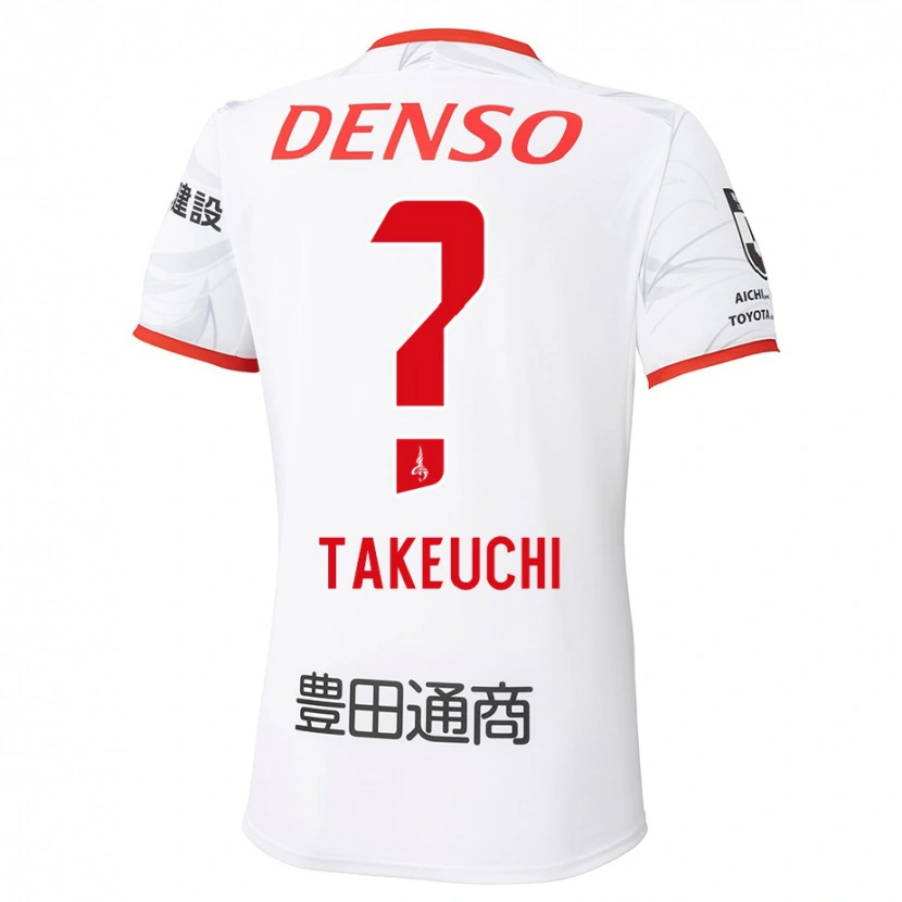Danxen Mujer Camiseta Yuzo Takeuchi #0 Rojo Amarillo 2ª Equipación 2025/26 La Camisa