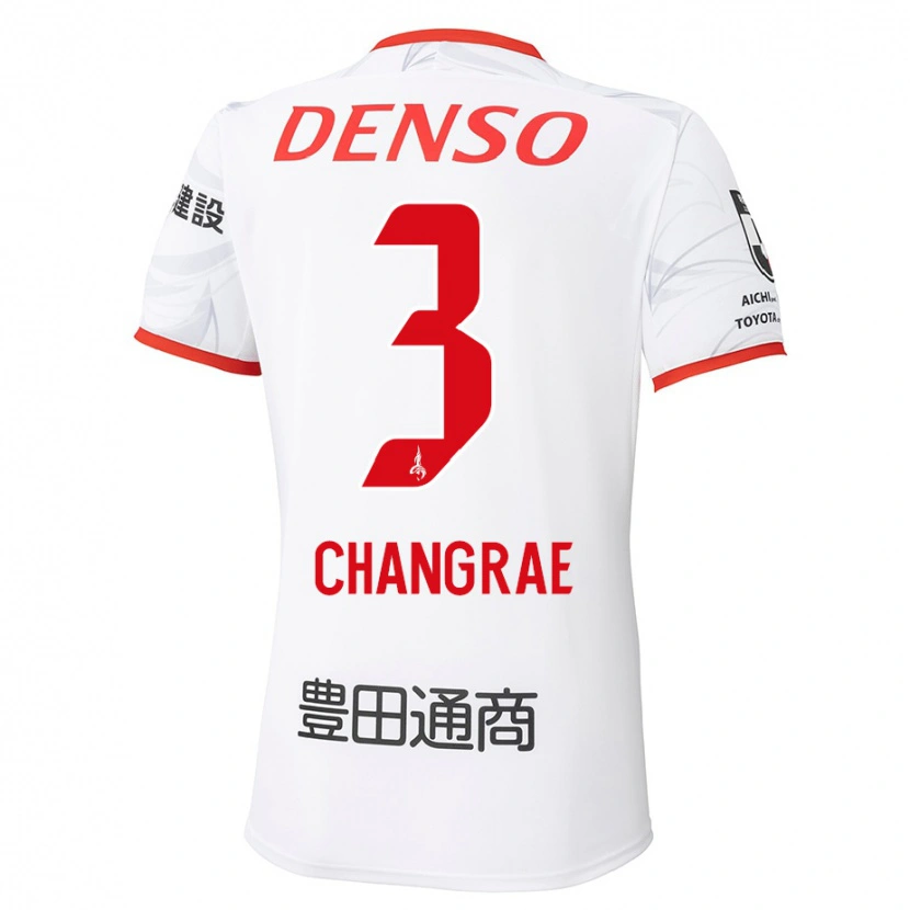 Danxen Mujer Camiseta Chang-Rae Ha #3 Rojo Amarillo 2ª Equipación 2025/26 La Camisa