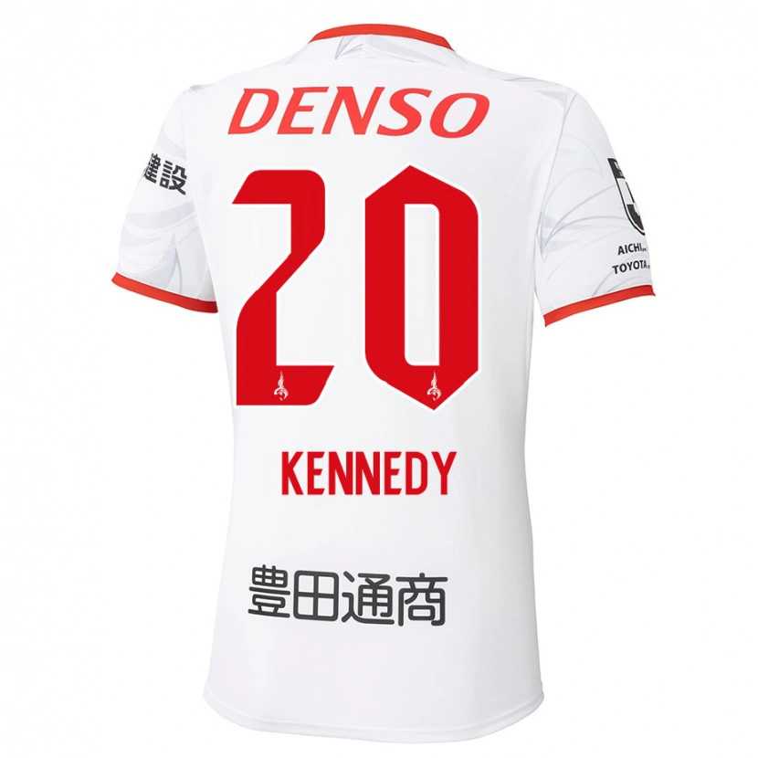 Danxen Mujer Camiseta Kennedy Egbus Mikuni #20 Rojo Amarillo 2ª Equipación 2025/26 La Camisa