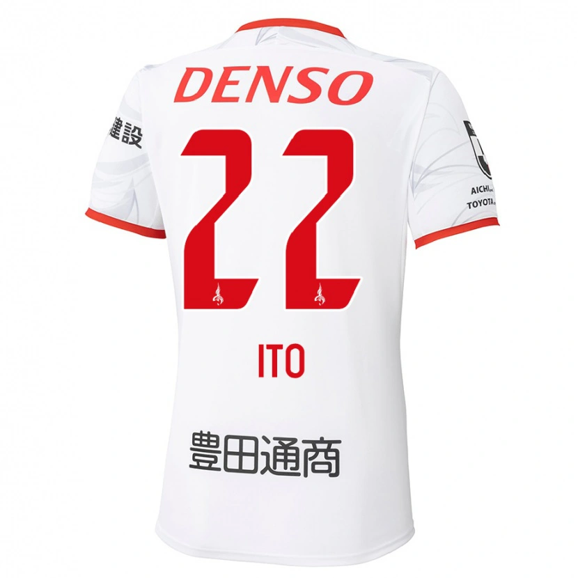 Danxen Mujer Camiseta Ken Ito #22 Rojo Amarillo 2ª Equipación 2025/26 La Camisa