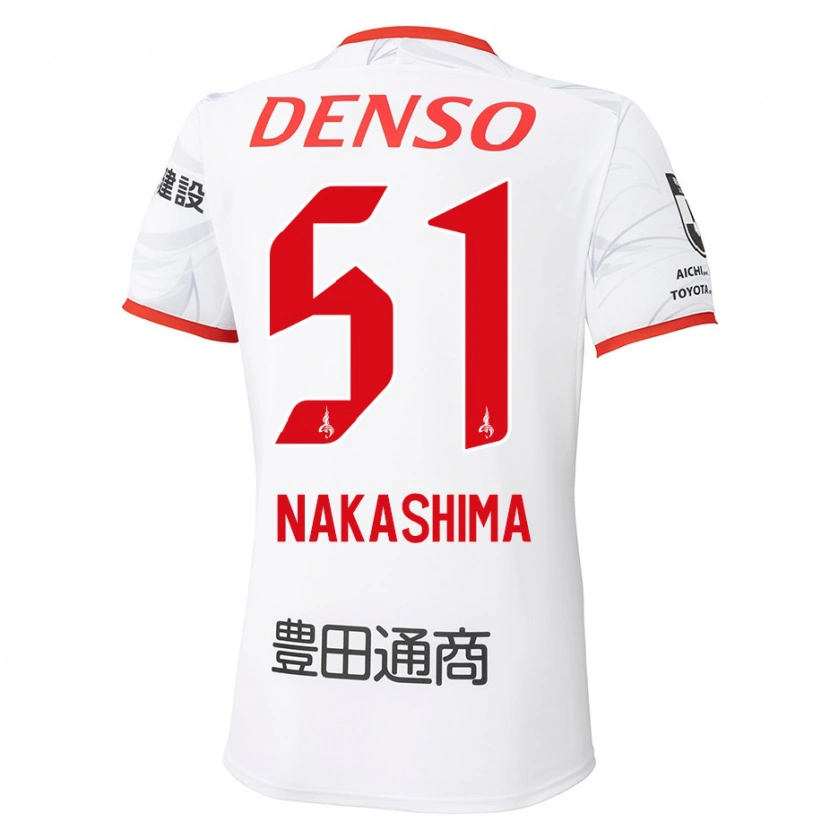 Danxen Mujer Camiseta Shinichiro Nakashima #51 Rojo Amarillo 2ª Equipación 2025/26 La Camisa