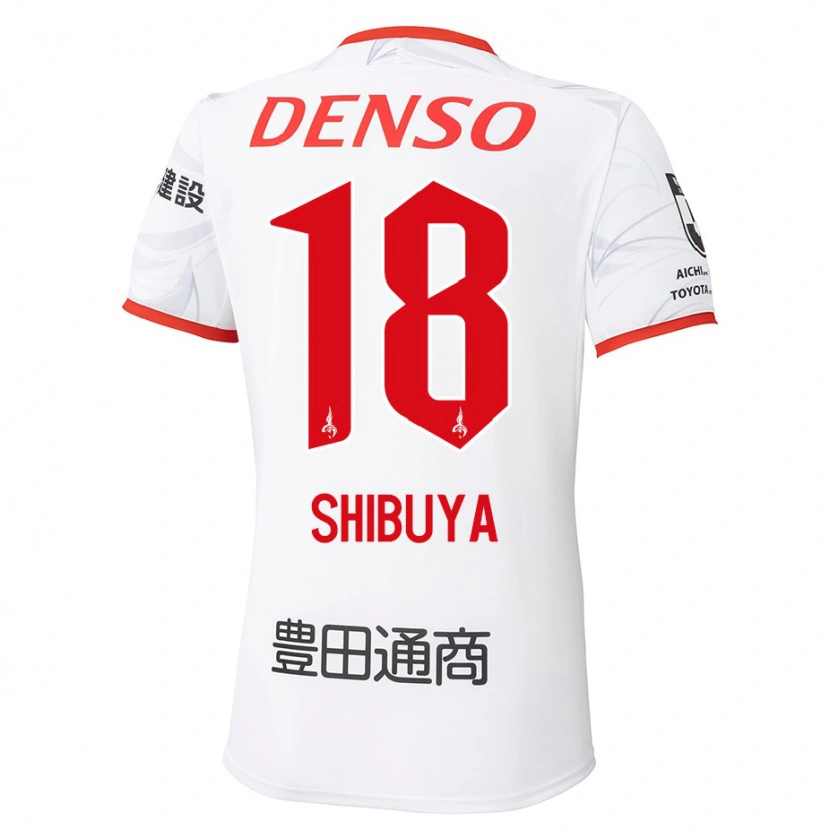 Danxen Mujer Camiseta Tsubasa Shibuya #18 Rojo Amarillo 2ª Equipación 2025/26 La Camisa