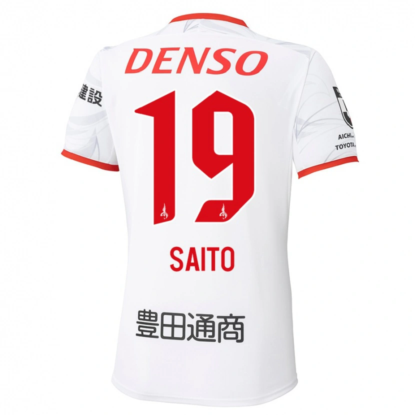 Danxen Mujer Camiseta Manabu Saito #19 Rojo Amarillo 2ª Equipación 2025/26 La Camisa
