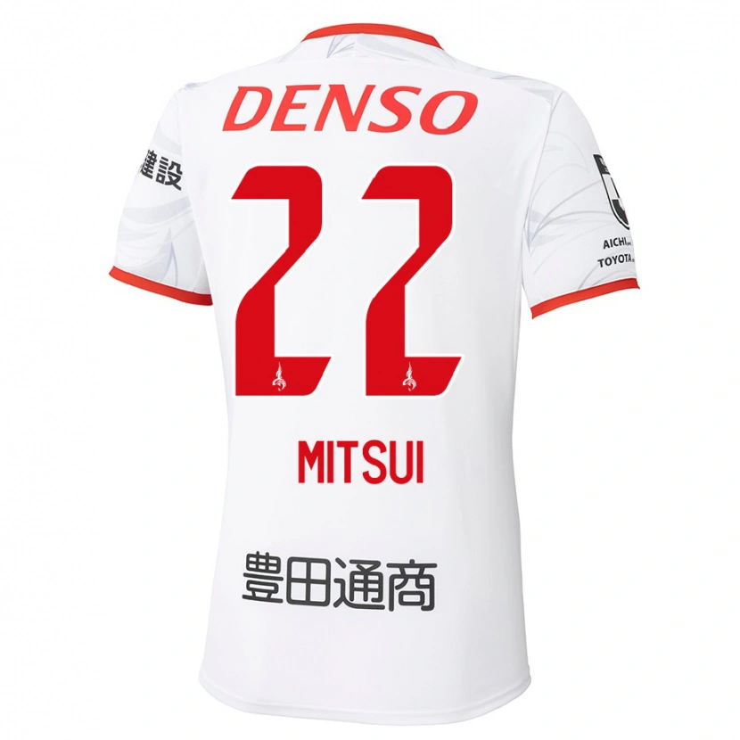 Danxen Mujer Camiseta Daiki Mitsui #22 Rojo Amarillo 2ª Equipación 2025/26 La Camisa
