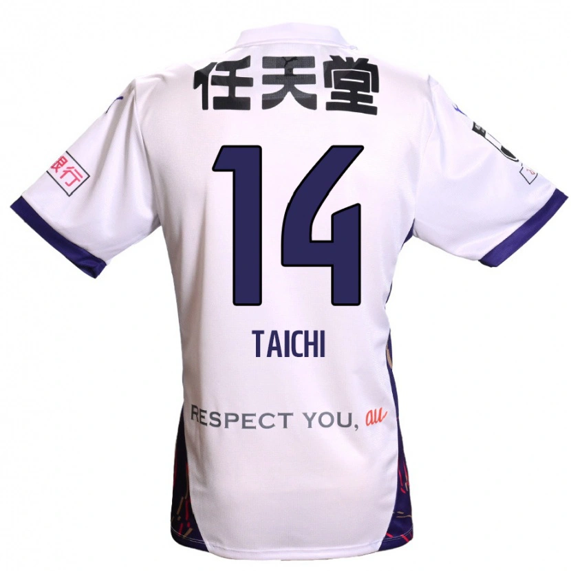Danxen Mujer Camiseta Taichi Hara #14 Morado Blanco Negro 2ª Equipación 2025/26 La Camisa