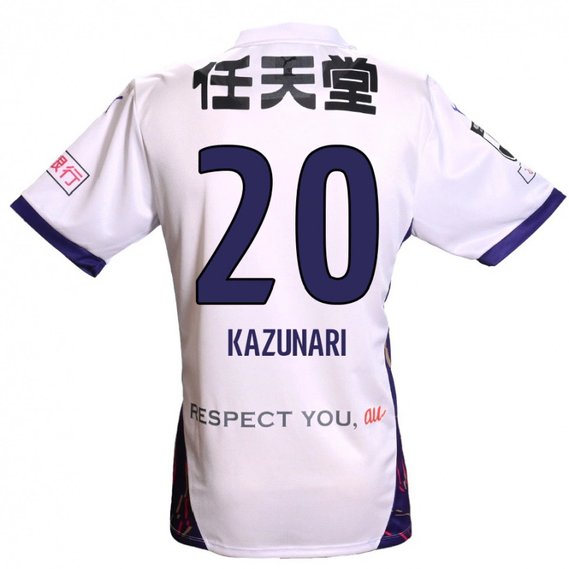 Danxen Mujer Camiseta Kazunari Kita #20 Morado Blanco Negro 2ª Equipación 2025/26 La Camisa
