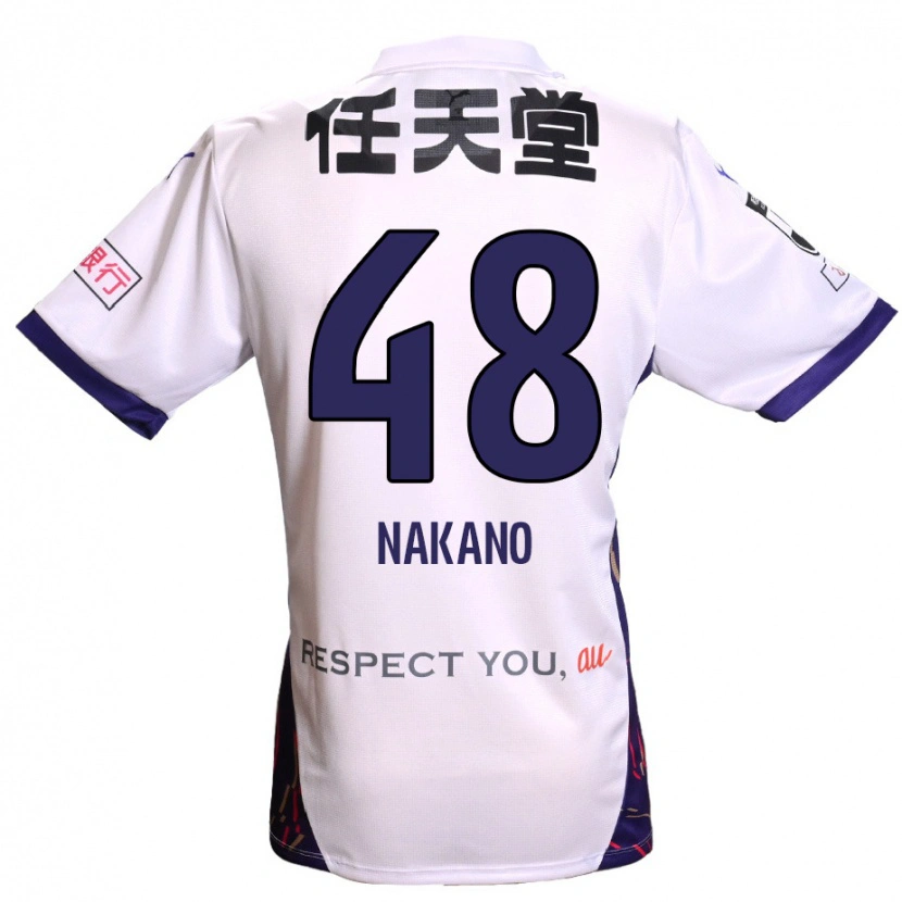 Danxen Mujer Camiseta Ryuma Nakano #48 Morado Blanco Negro 2ª Equipación 2025/26 La Camisa