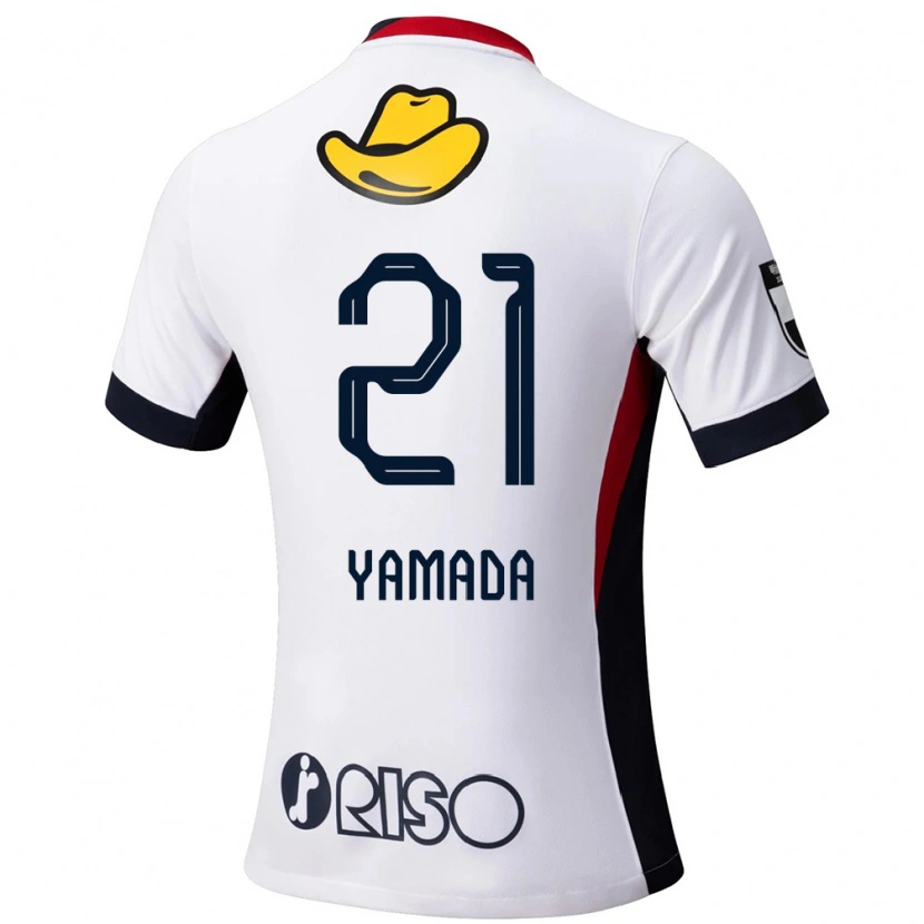 Danxen Mujer Camiseta Taiki Yamada #21 Rojo Negro 2ª Equipación 2025/26 La Camisa