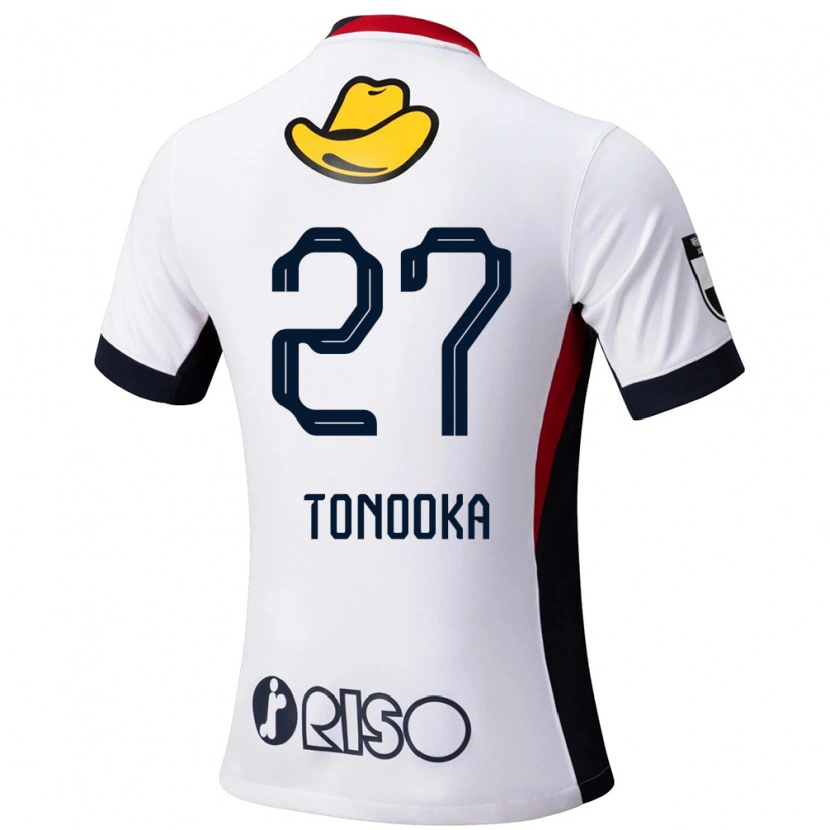 Danxen Mujer Camiseta Ryota Tonooka #27 Rojo Negro 2ª Equipación 2025/26 La Camisa