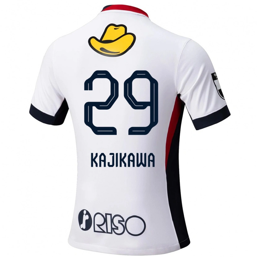 Danxen Mujer Camiseta Yuji Kajikawa #29 Rojo Negro 2ª Equipación 2025/26 La Camisa