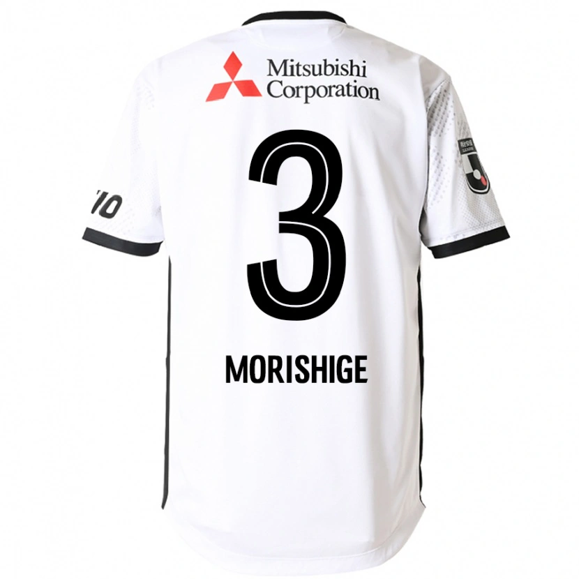Danxen Mujer Camiseta Masato Morishige #3 Blanco Negro 2ª Equipación 2025/26 La Camisa