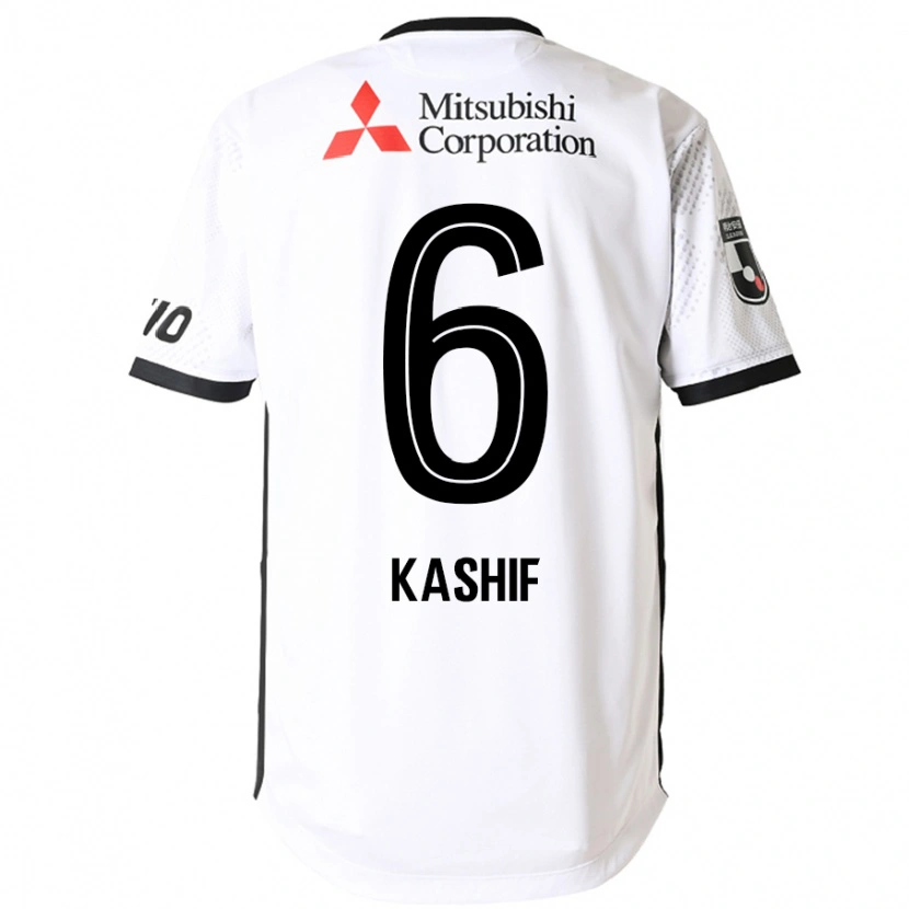Danxen Mujer Camiseta Kashif Bangnagande #6 Blanco Negro 2ª Equipación 2025/26 La Camisa