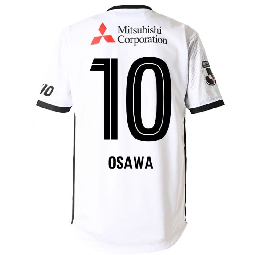 Danxen Mujer Camiseta Shuzo Osawa #10 Blanco Negro 2ª Equipación 2025/26 La Camisa