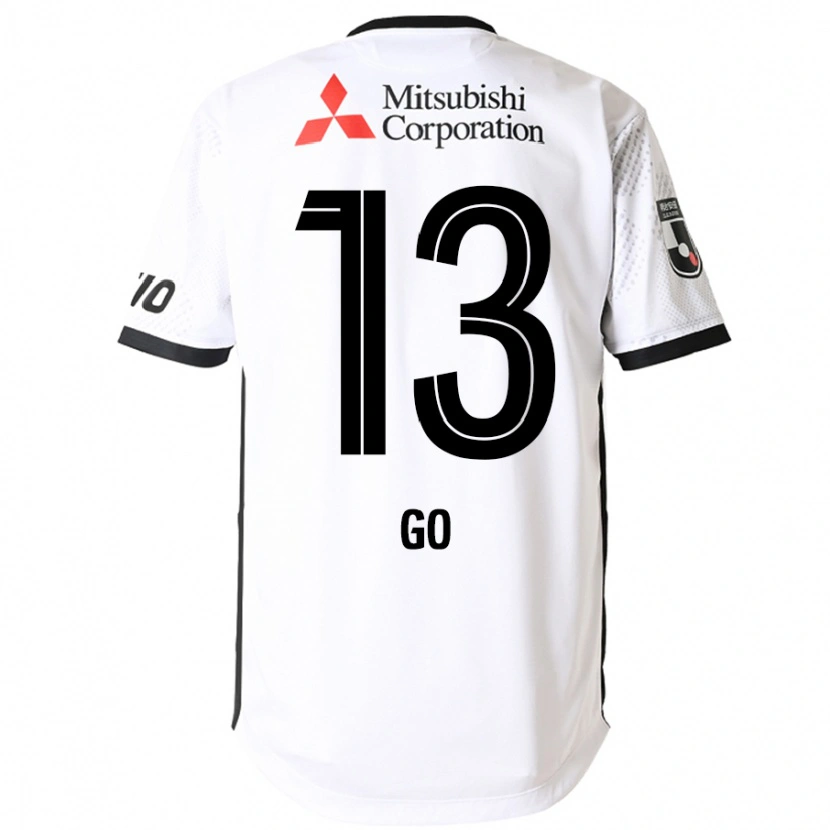 Danxen Mujer Camiseta Go Hatano #13 Blanco Negro 2ª Equipación 2025/26 La Camisa