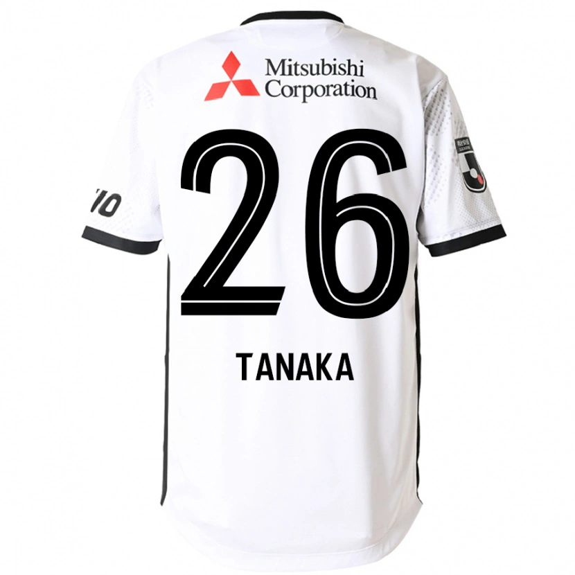 Danxen Mujer Camiseta Haruto Tanaka #26 Blanco Negro 2ª Equipación 2025/26 La Camisa