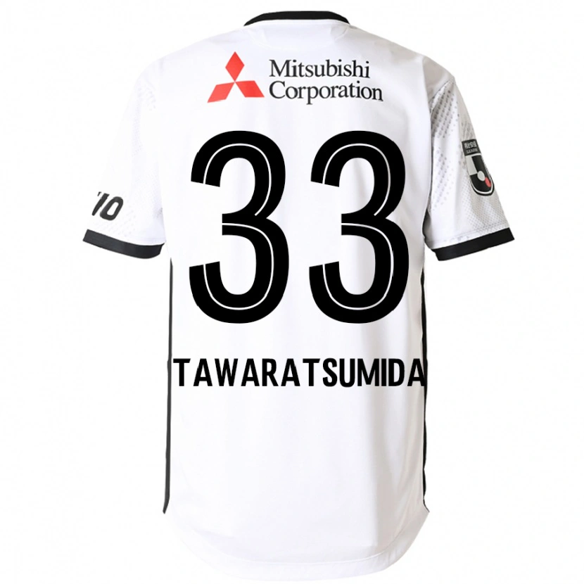 Danxen Mujer Camiseta Kota Tawaratsumida #33 Blanco Negro 2ª Equipación 2025/26 La Camisa