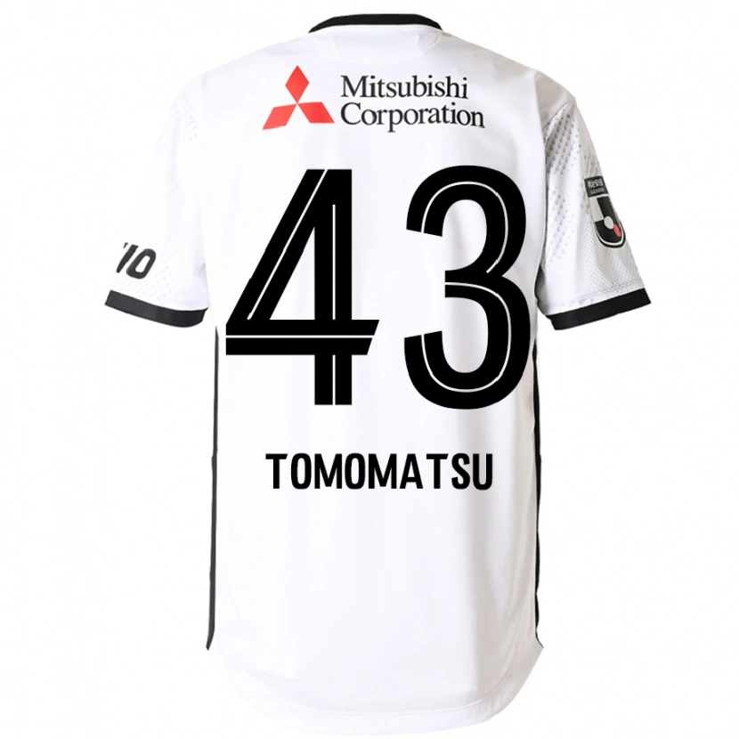 Danxen Mujer Camiseta Yuki Tomomatsu #43 Blanco Negro 2ª Equipación 2025/26 La Camisa
