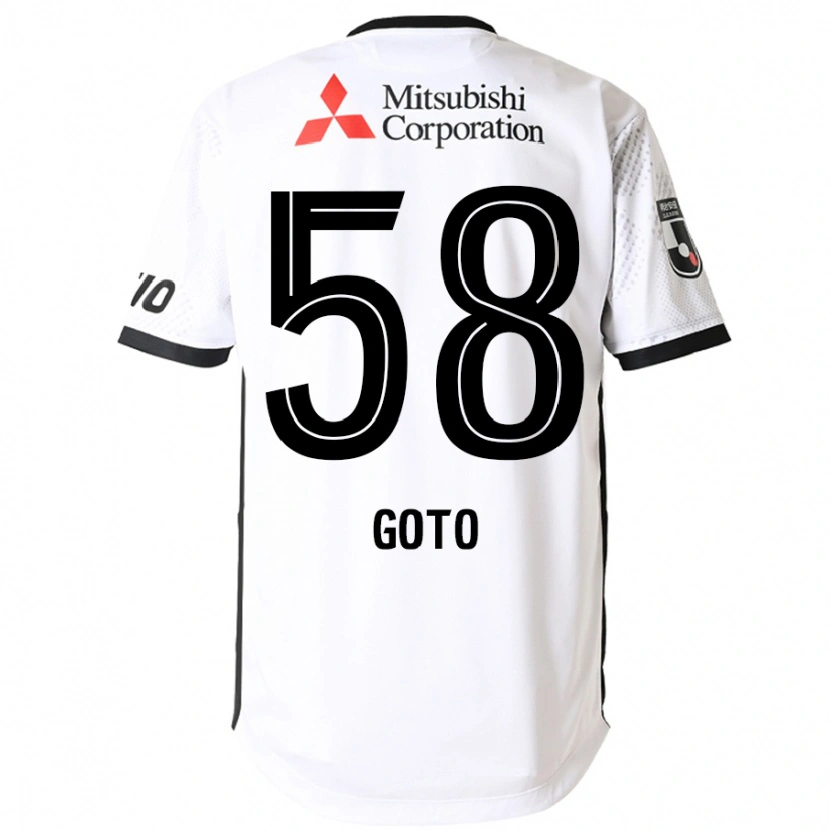Danxen Mujer Camiseta Wataru Goto #58 Blanco Negro 2ª Equipación 2025/26 La Camisa