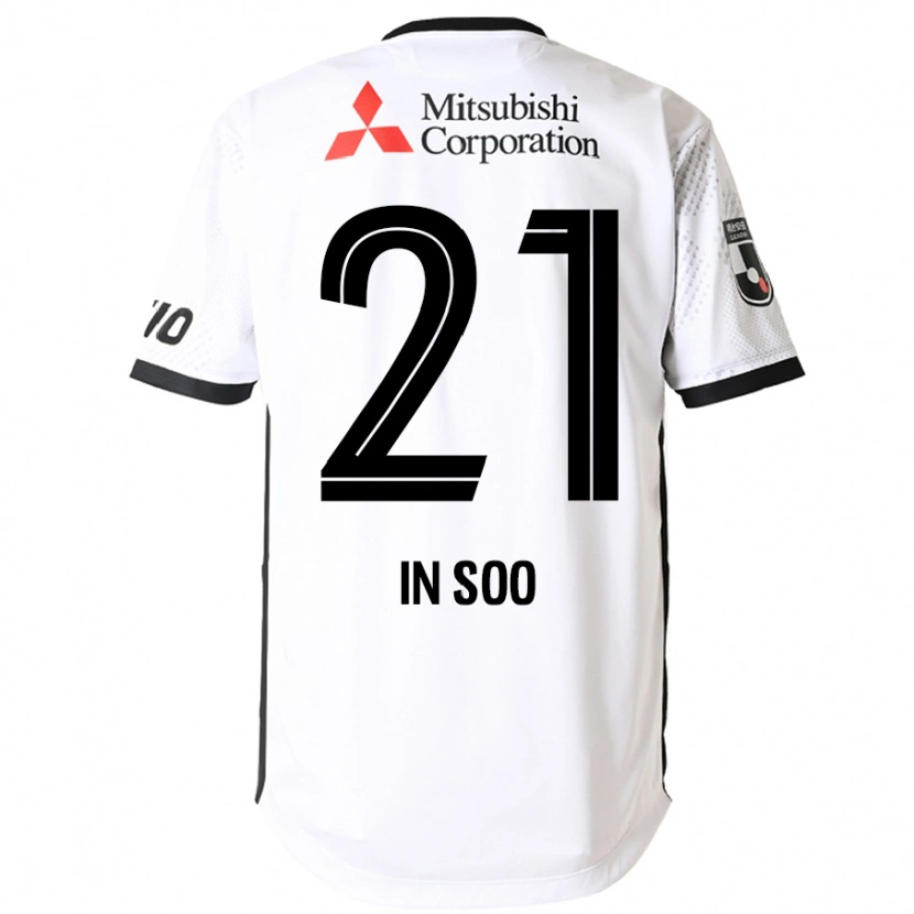 Danxen Mujer Camiseta Yu In-Soo #21 Blanco Negro 2ª Equipación 2025/26 La Camisa