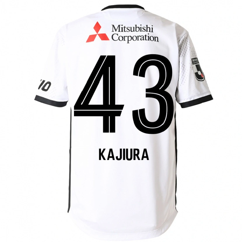 Danxen Mujer Camiseta Yuki Kajiura #43 Blanco Negro 2ª Equipación 2025/26 La Camisa
