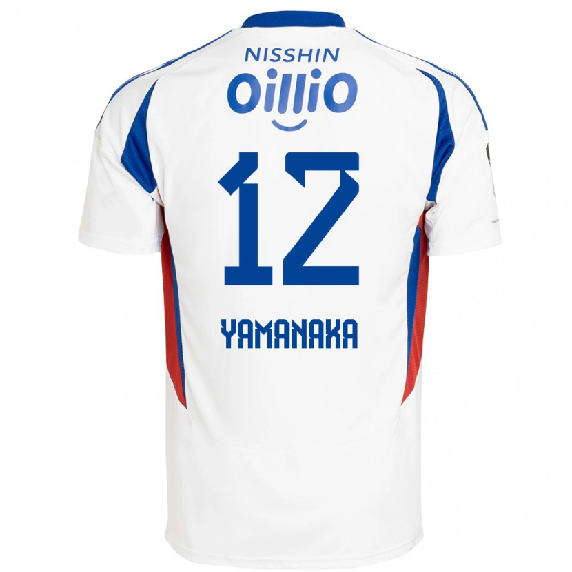 Danxen Mujer Camiseta Yuki Yamanaka #12 Azul Real Blanco 2ª Equipación 2025/26 La Camisa