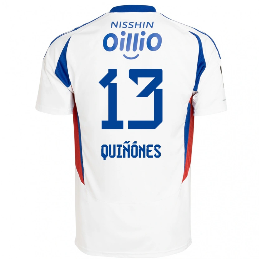 Danxen Mujer Camiseta Jeison Quiñónes #13 Azul Real Blanco 2ª Equipación 2025/26 La Camisa