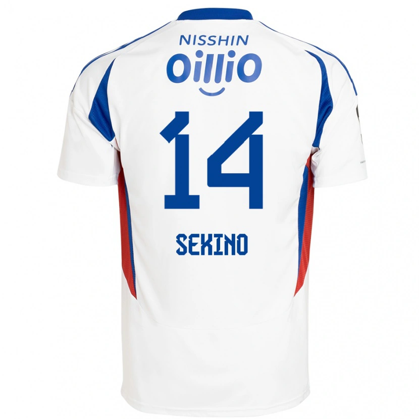 Danxen Mujer Camiseta Aiki Sekino #14 Azul Real Blanco 2ª Equipación 2025/26 La Camisa
