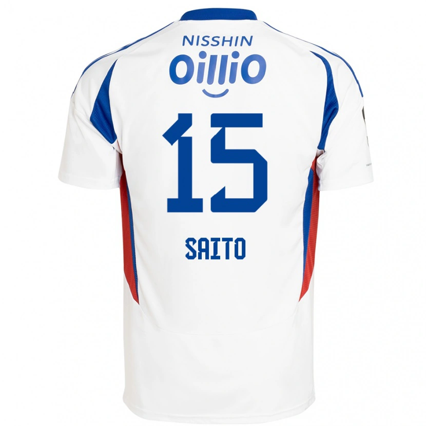 Danxen Mujer Camiseta Haru Saito #15 Azul Real Blanco 2ª Equipación 2025/26 La Camisa