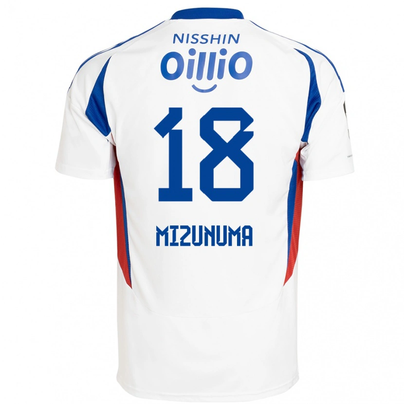 Danxen Mujer Camiseta Kota Mizunuma #18 Azul Real Blanco 2ª Equipación 2025/26 La Camisa
