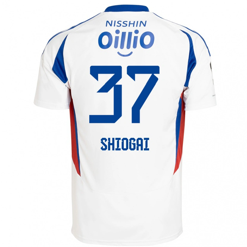 Danxen Mujer Camiseta Kento Shiogai #37 Azul Real Blanco 2ª Equipación 2025/26 La Camisa