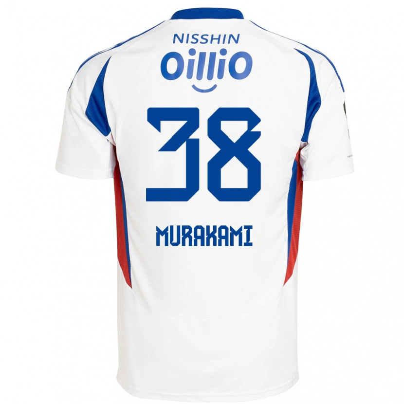 Danxen Mujer Camiseta Yuhi Murakami #38 Blanco Azul Real 2ª Equipación 2025/26 La Camisa
