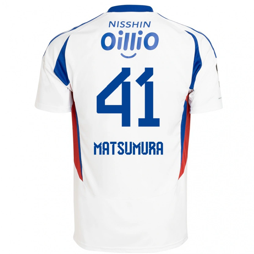 Danxen Mujer Camiseta Kosuke Matsumura #41 Azul Real Blanco 2ª Equipación 2025/26 La Camisa