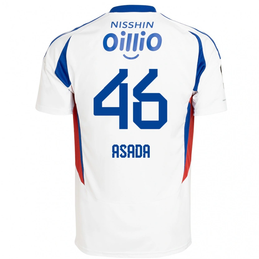 Danxen Mujer Camiseta Hiroto Asada #46 Azul Real Blanco 2ª Equipación 2025/26 La Camisa