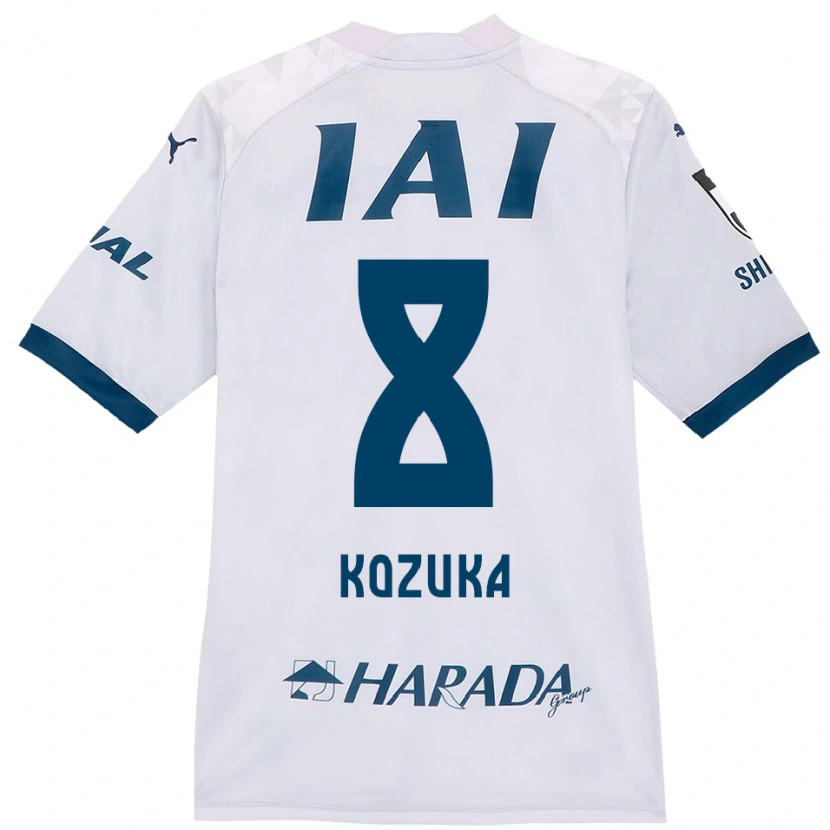 Danxen Mujer Camiseta Kazuki Kozuka #8 Blanco Azul Real 2ª Equipación 2025/26 La Camisa