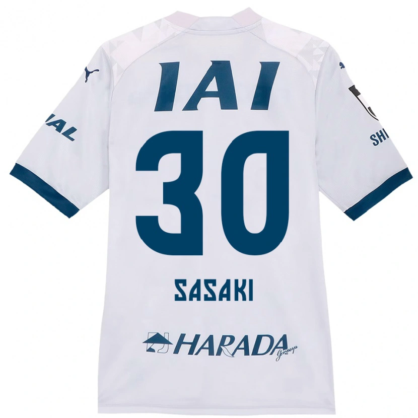 Danxen Mujer Camiseta Tomotaro Sasaki #30 Blanco Azul Real 2ª Equipación 2025/26 La Camisa