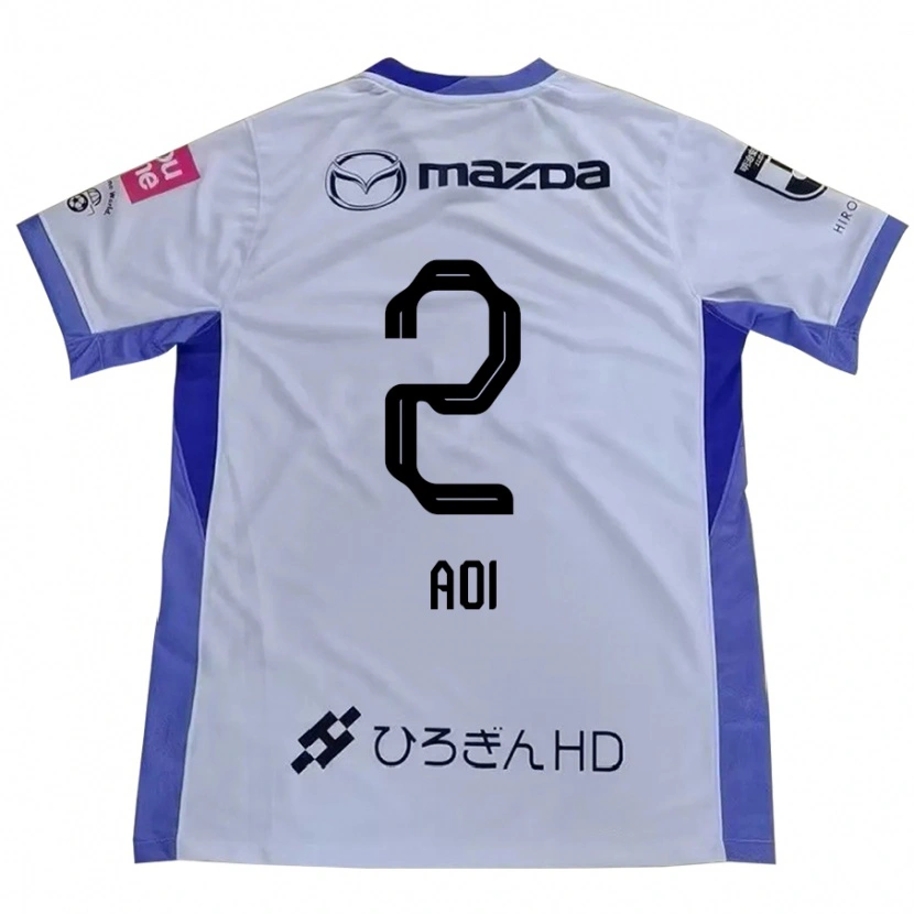 Danxen Mujer Camiseta Yutaro Aoi #2 Morado Naranja 2ª Equipación 2025/26 La Camisa