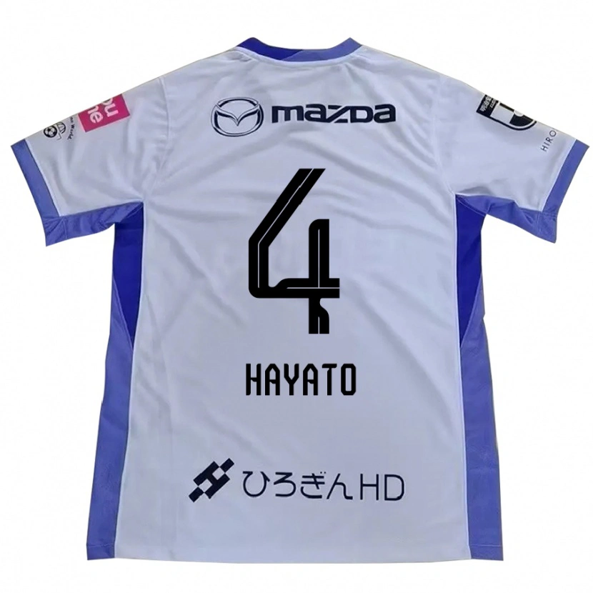 Danxen Mujer Camiseta Hayato Araki #4 Morado Naranja 2ª Equipación 2025/26 La Camisa
