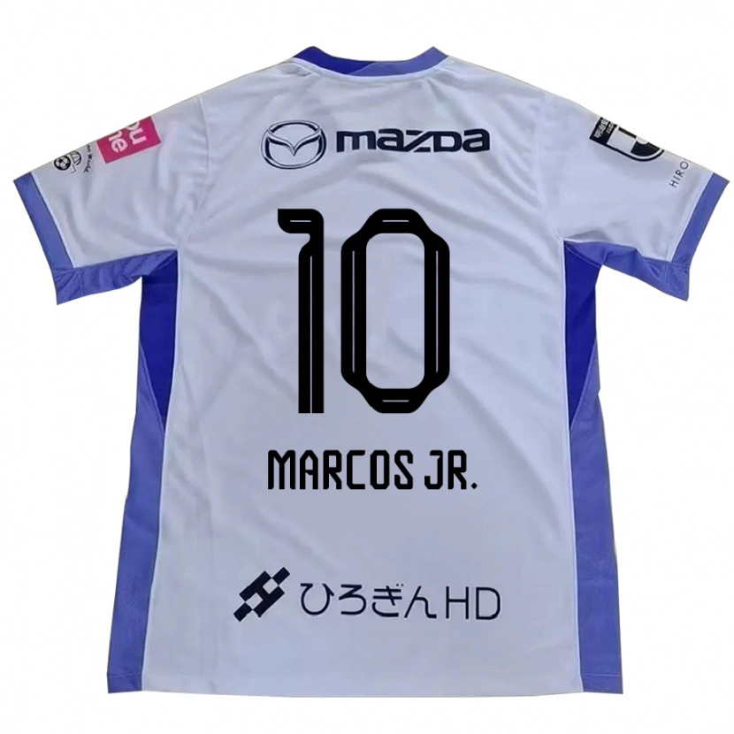 Danxen Mujer Camiseta Marcos Júnior #10 Morado Naranja 2ª Equipación 2025/26 La Camisa