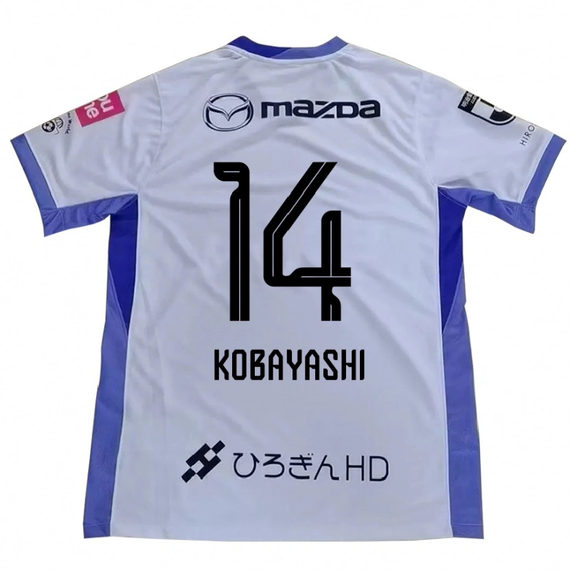 Danxen Mujer Camiseta Shimon Kobayashi #14 Blanco Naranja 2ª Equipación 2025/26 La Camisa