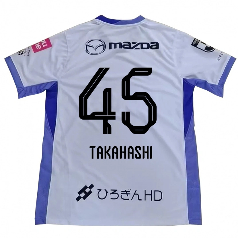 Danxen Mujer Camiseta Narumi Takahashi #45 Blanco Naranja 2ª Equipación 2025/26 La Camisa