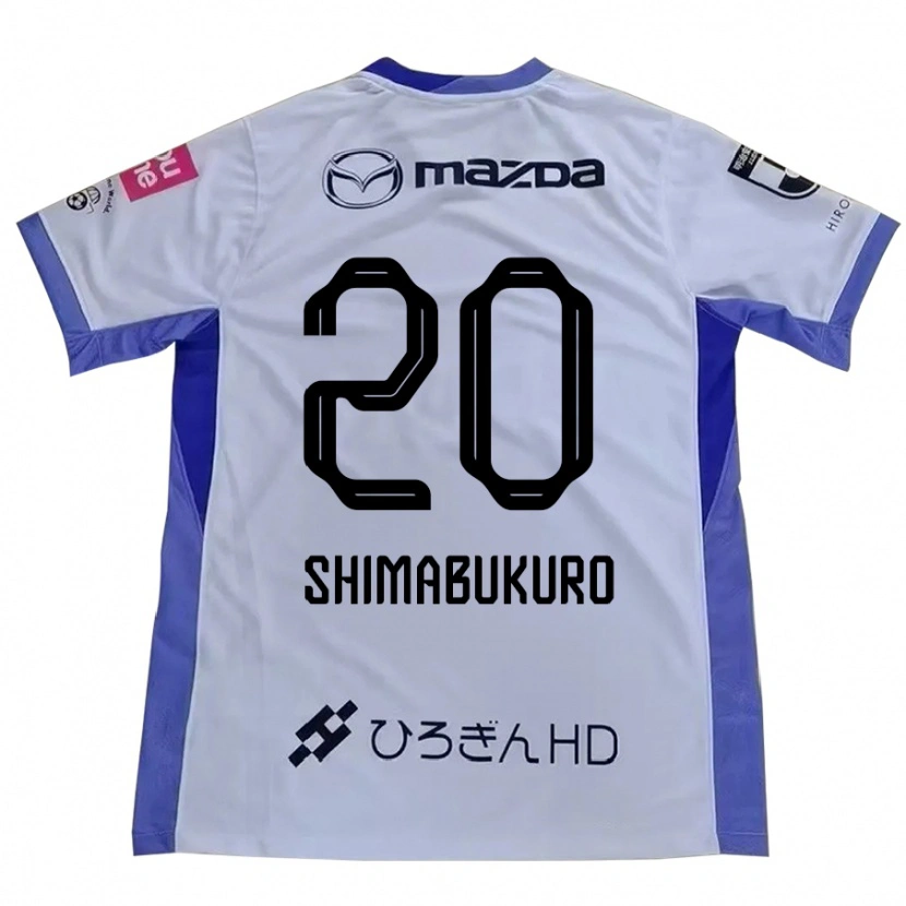 Danxen Mujer Camiseta Namie Shimabukuro #20 Blanco Naranja 2ª Equipación 2025/26 La Camisa