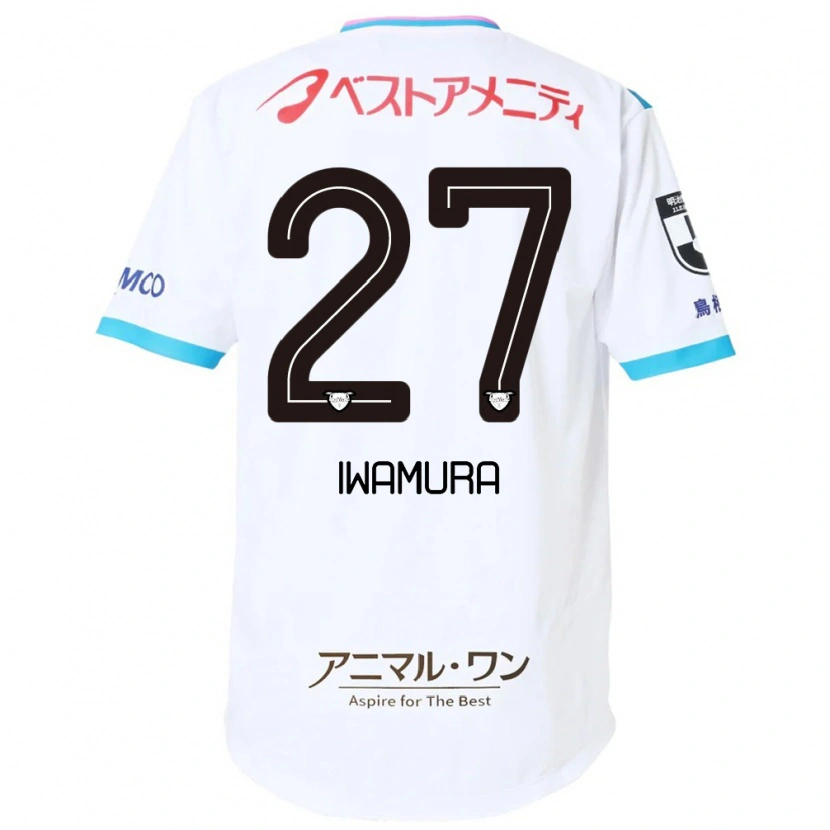 Danxen Mujer Camiseta Junnosuke Iwamura #27 Azul Rosa 2ª Equipación 2025/26 La Camisa