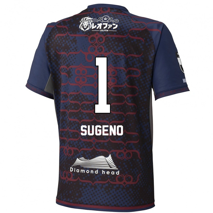 Danxen Mujer Camiseta Takanori Sugeno #1 Azul Rojo 2ª Equipación 2025/26 La Camisa