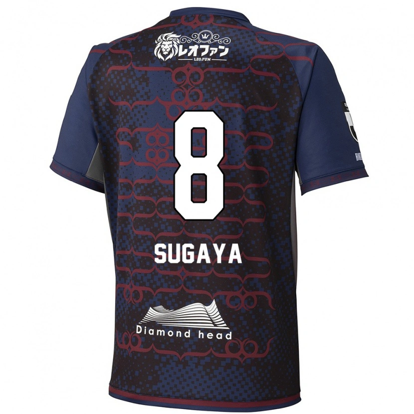 Danxen Mujer Camiseta Shuto Sugaya #8 Rojo Negro 2ª Equipación 2025/26 La Camisa