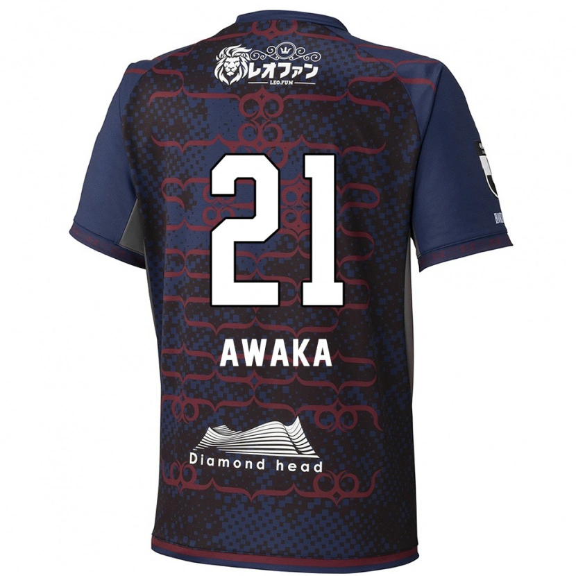 Danxen Mujer Camiseta Shunta Awaka #21 Rojo Negro 2ª Equipación 2025/26 La Camisa