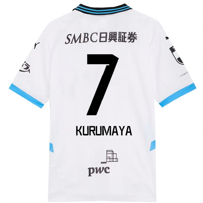 Danxen Mujer Camiseta Shintaro Kurumaya #7 Azul Celeste Negro 2ª Equipación 2025/26 La Camisa